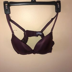 Aerie push up burgundy bra